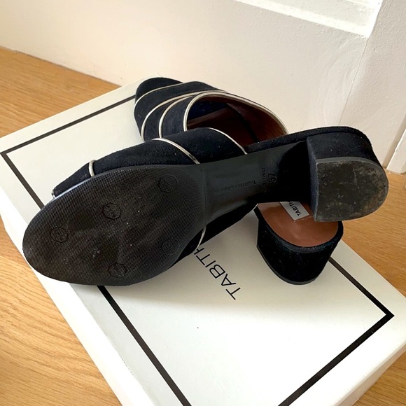 Tabitha Simmons black suede mule with block heel - Picture 4 of 7